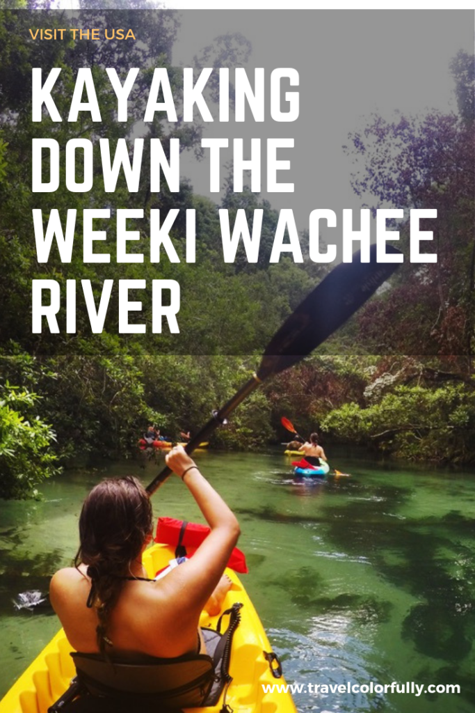 kayaking down the week wachee river