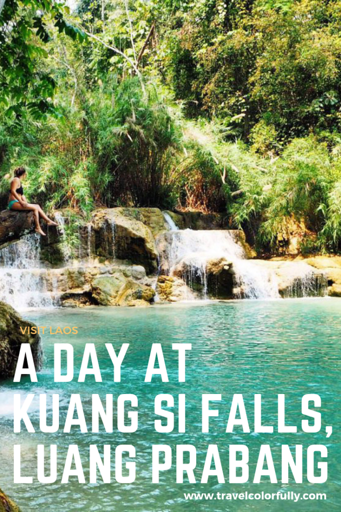 A day at Kuang Si Falls in Luang Prabang, Laos #Laos #LuangPrabang #KuangSiFalls