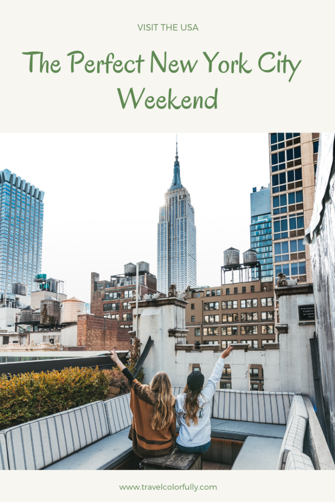 Enjoy the perfect New York City Weekend. Find a great three day itinerary to explore NYC! #NYC #NewYOrkCity #USA