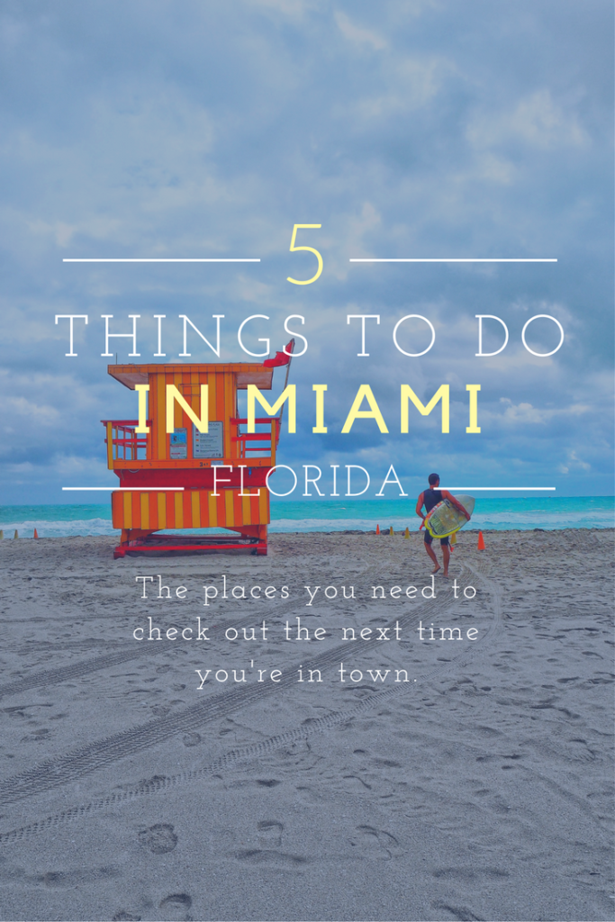 Five Things You Need To Do When You Visit Miami