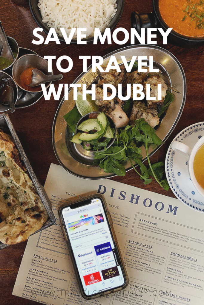Save money to travel by earning cash back rewards from Dubli